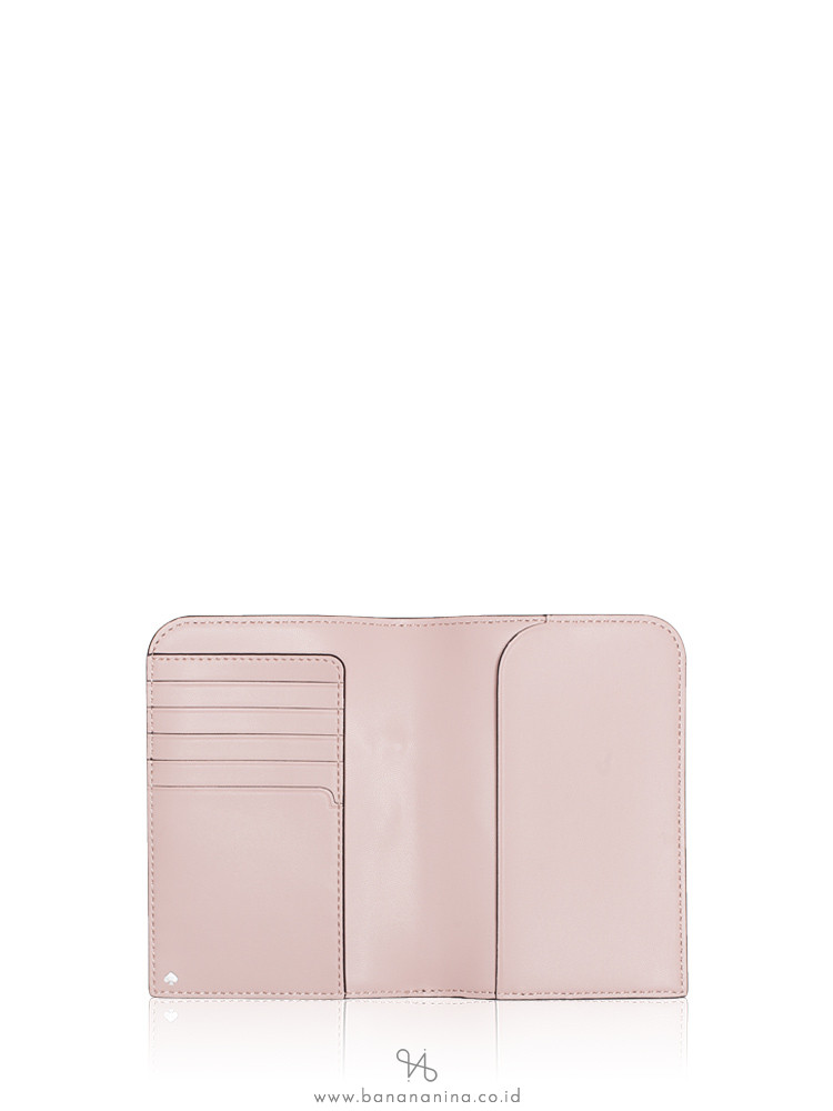 KATE SPADE Frosty Passport Holder Black
