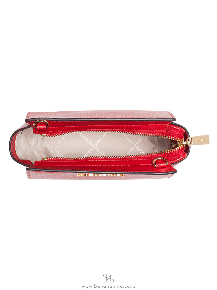 MICHAEL KORS Selma Mini Messenger Bright Red