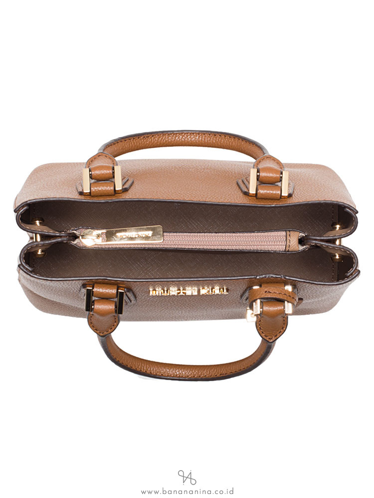 MICHAEL KORS Adele Leather Medium Messenger Luggage