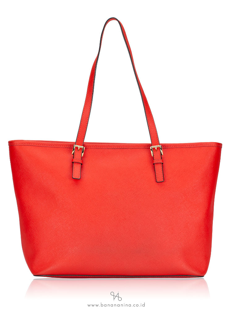 MICHAEL KORS Jet Set Travel Medium Carryall Tote Orange