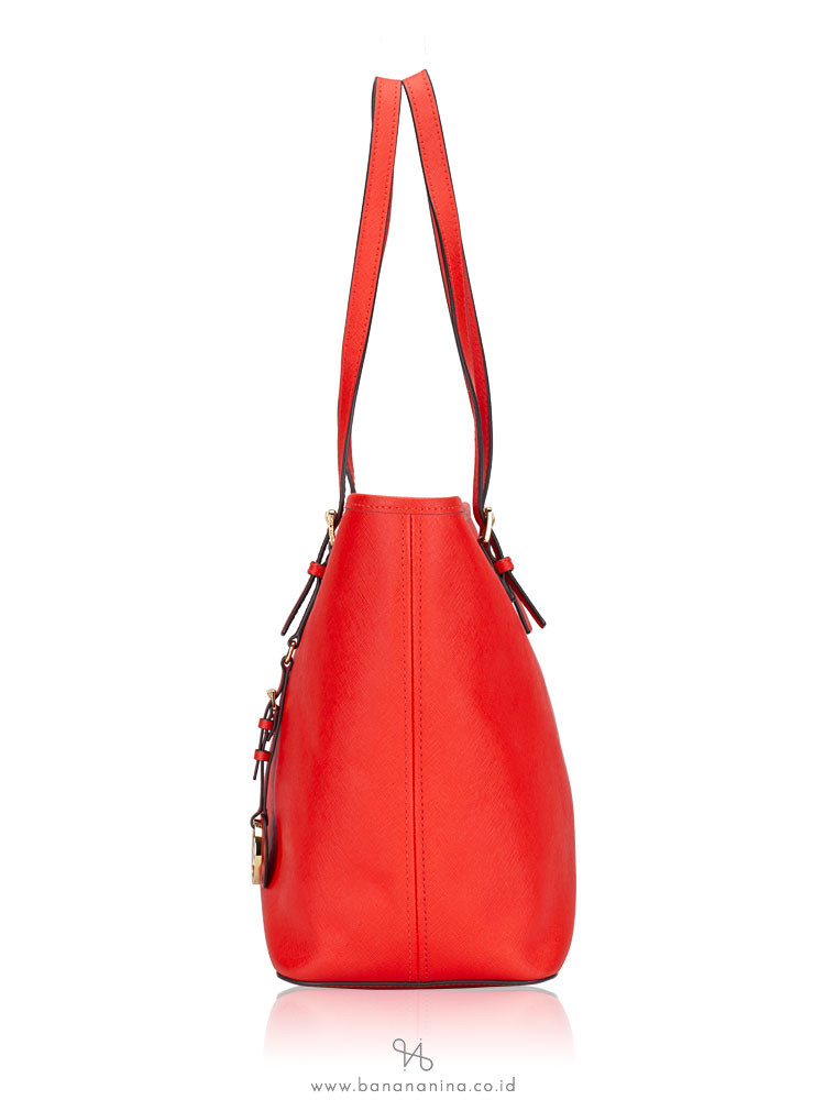 MICHAEL KORS Jet Set Travel Medium Carryall Tote Orange