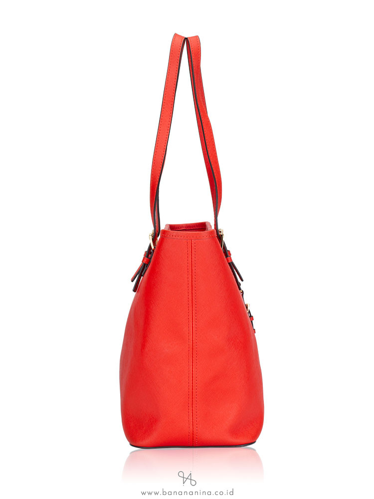 MICHAEL KORS Jet Set Travel Medium Carryall Tote Orange