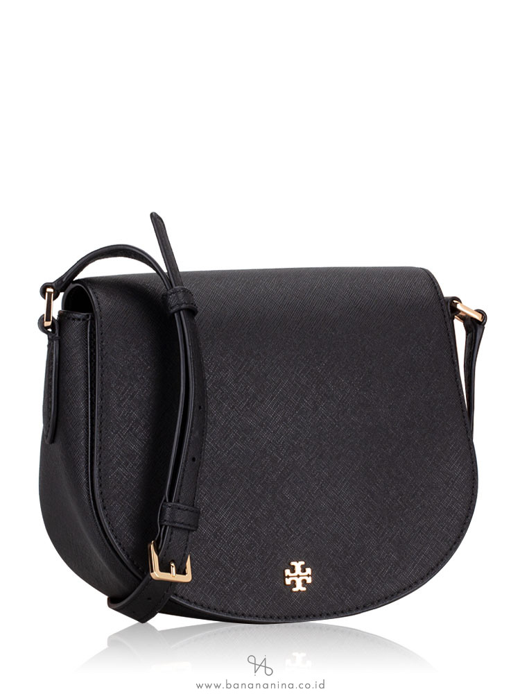 TORY BURCH Emerson MIni Saddle Bag Black
