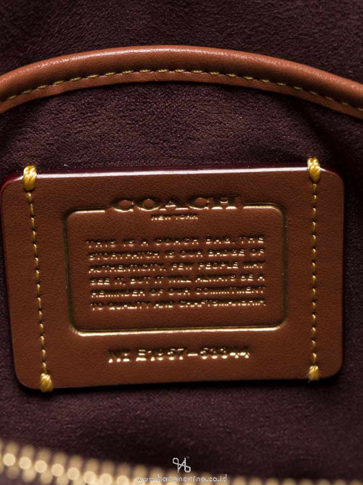 COACH 53344 Signature Embossed Leather Parker Shoulder Bag Black