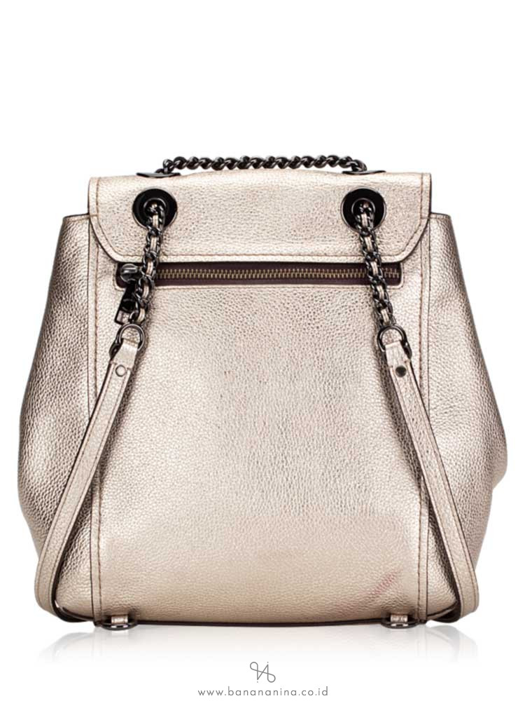 COACH 38584 Parker Convertible Backpack Platinum