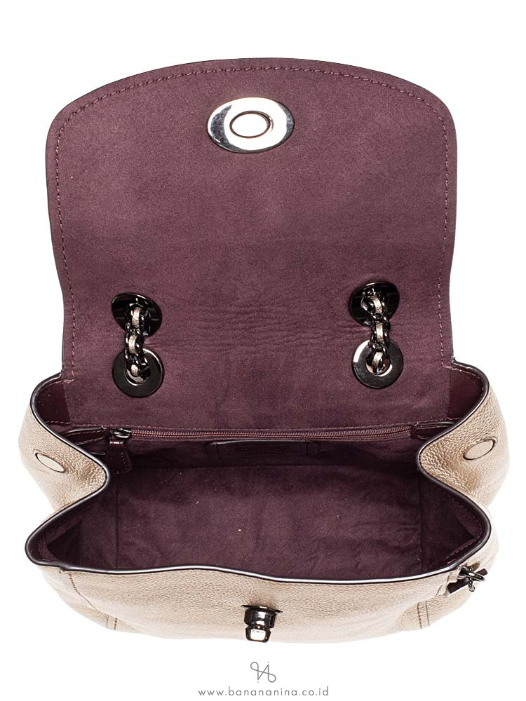 COACH 38584 Parker Convertible Backpack Platinum