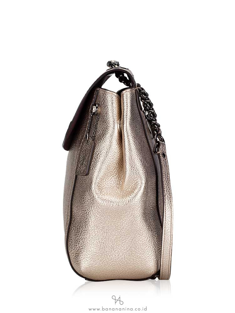 COACH 38584 Parker Convertible Backpack Platinum