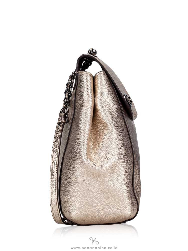 COACH 38584 Parker Convertible Backpack Platinum
