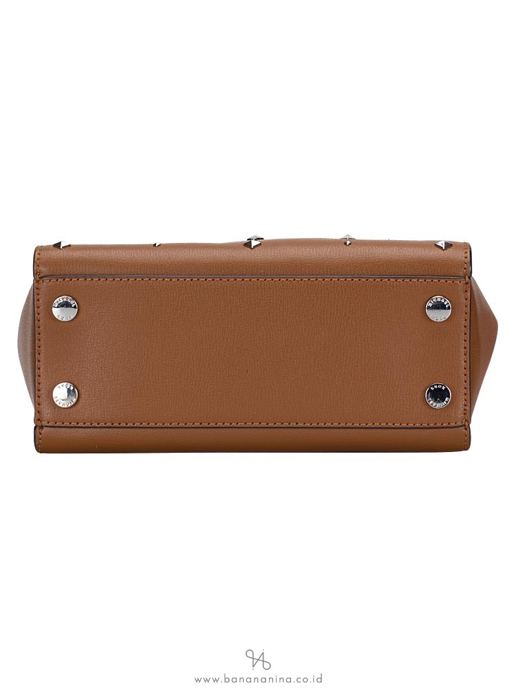 MICHAEL KORS Ellis Stud Saffiano Small Satchel Luggage