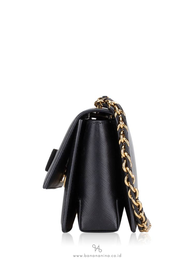 SALVATORE FERRAGAMO Vara Mini Ginny Crossbody Black