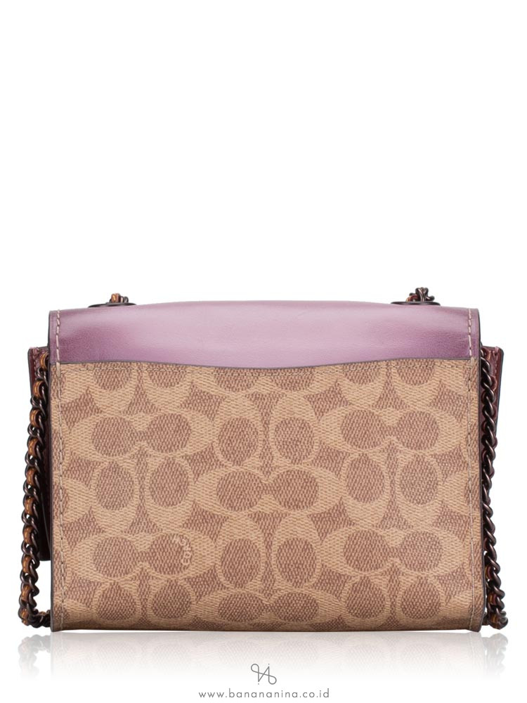 COACH 30591 Signature Parker 18 Shoulder Bag Tan Jasmine