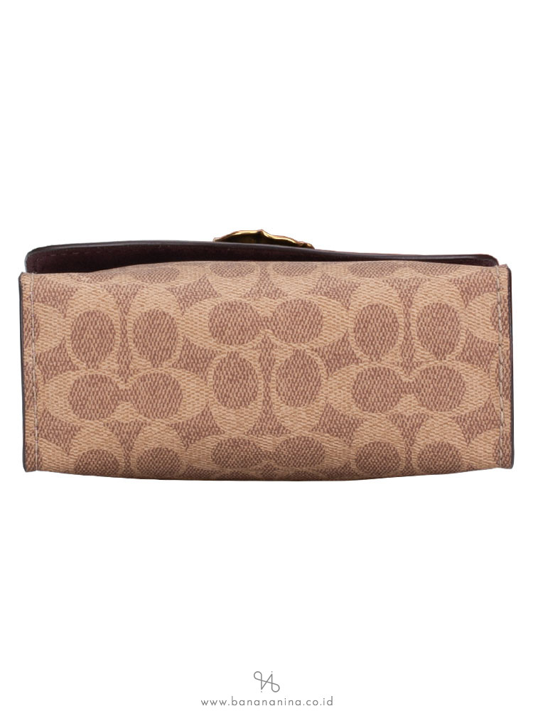 COACH 30591 Signature Parker 18 Shoulder Bag Tan Jasmine