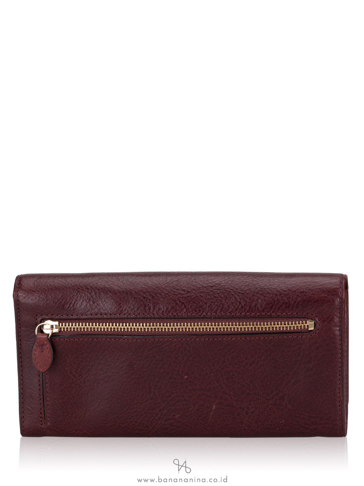 MULBERRY Alexa Leather Continental Wallet Oxblood