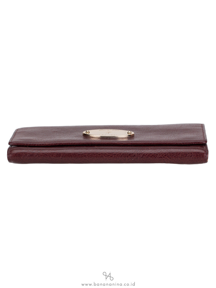MULBERRY Alexa Leather Continental Wallet Oxblood