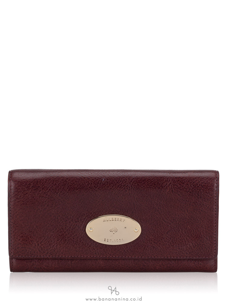 MULBERRY Alexa Leather Continental Wallet Oxblood
