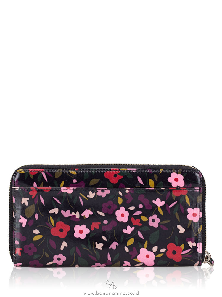 KATE SPADE Daycation Boho Floral Neda Wallet Black Multi