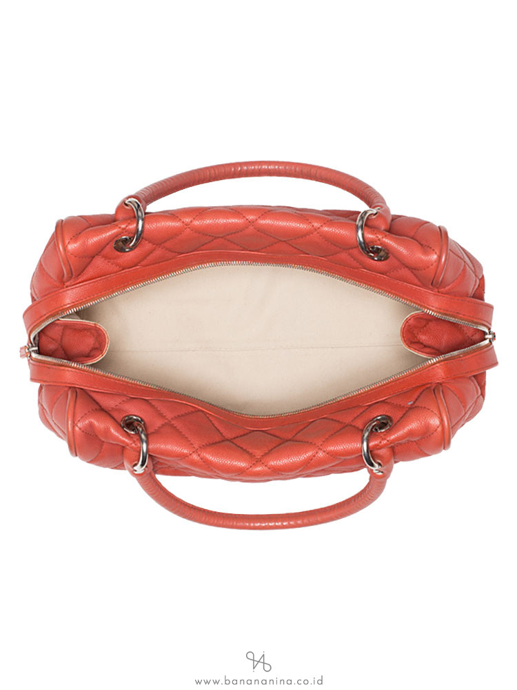 CHANEL Caviar Timeless CC Satchel Rouge