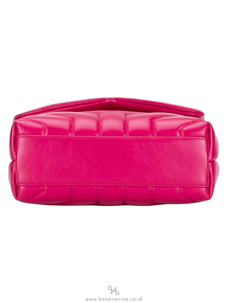 YSL Matelasse Y Loulou Toy Crossbody Fuschia