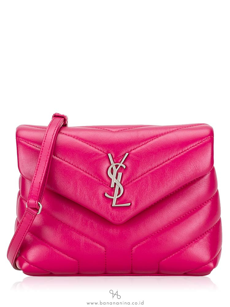 YSL Matelasse Y Loulou Toy Crossbody Fuschia