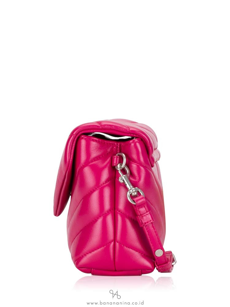 YSL Matelasse Y Loulou Toy Crossbody Fuschia
