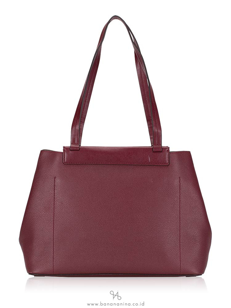 MICHAEL KORS Meredith Leather Medium Bonded Tote Oxblood