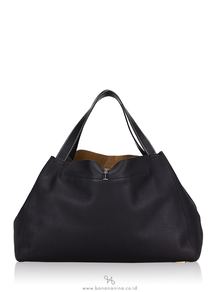 LOEWE Barcelona Leather Tote Black