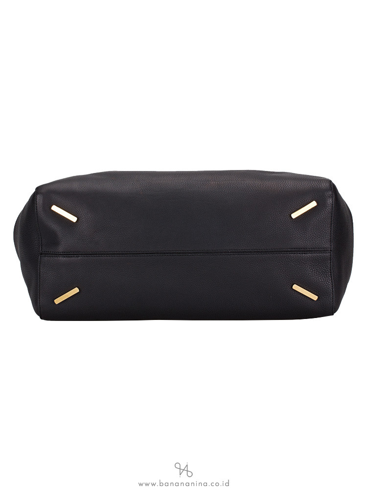 LOEWE Barcelona Leather Tote Black