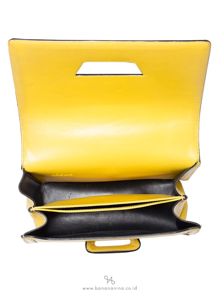 LOEWE Barcelona Small Shoulder Bag Yellow