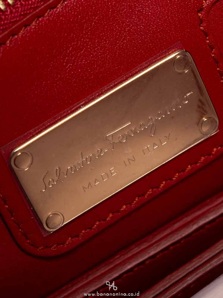SALVATORE FERRAGAMO Sindy Zig Zag Small Flap Bag Multicolor
