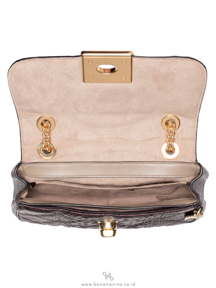 COACH 38340 Quilting Cassidy Crossbody Oxblood Light Gold
