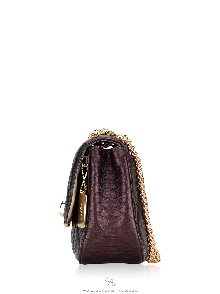 COACH 38340 Quilting Cassidy Crossbody Oxblood Light Gold