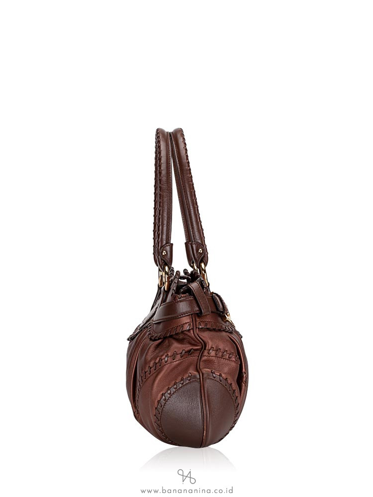 SALVATORE FERRAGAMO Marisa Gancini Satchel Bronze