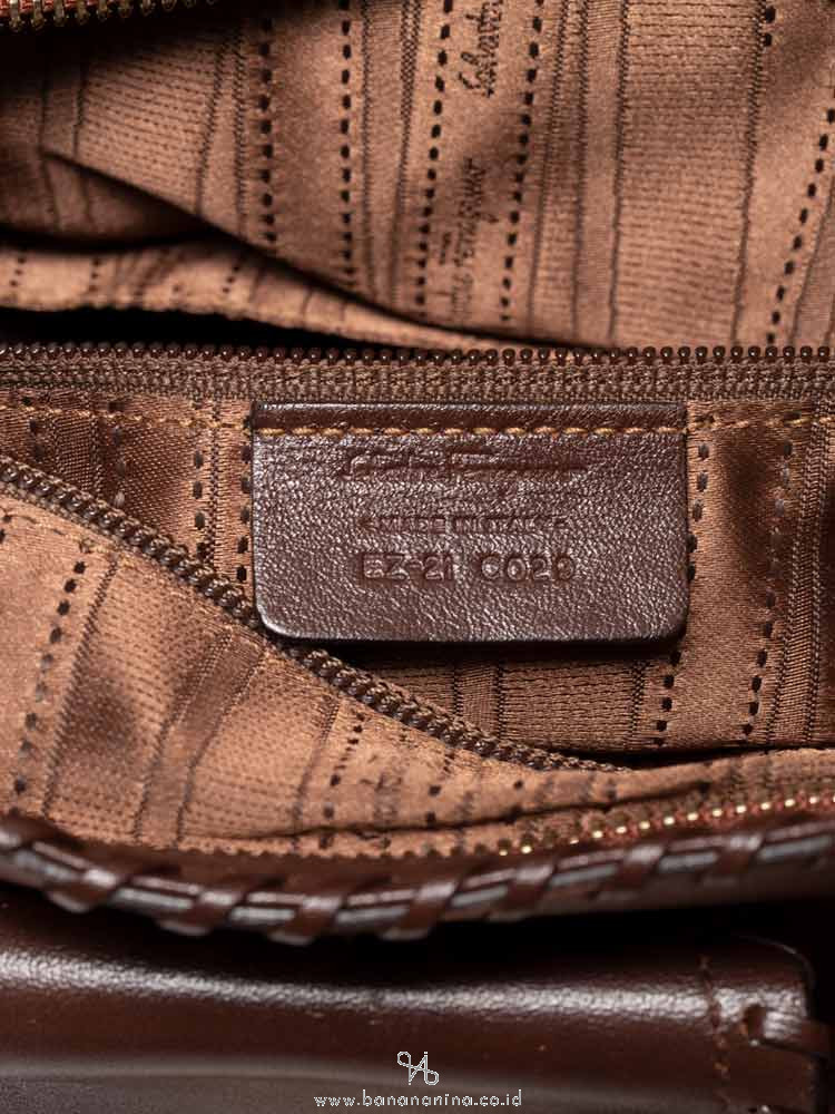 SALVATORE FERRAGAMO Marisa Gancini Satchel Bronze