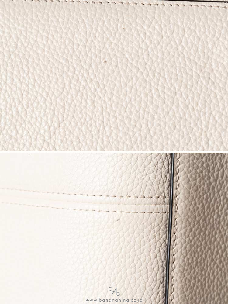 COACH 57507 Mixed Leather Small Christie Chalk Multi