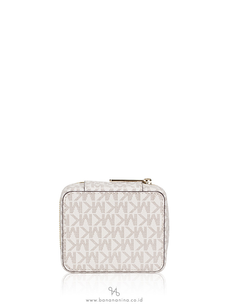 MICHAEL KORS Signature Aspen Small Jewelry Case Vanilla Multi