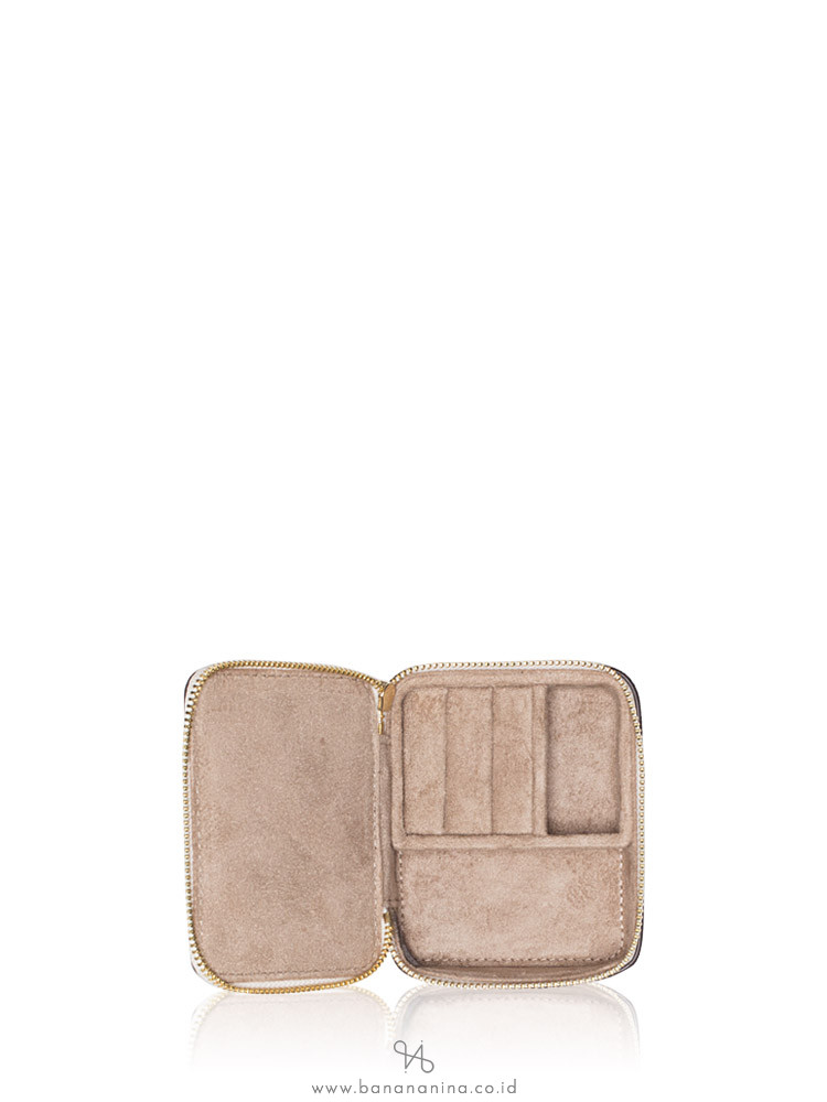MICHAEL KORS Signature Aspen Small Jewelry Case Vanilla Multi