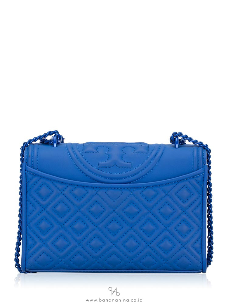 TORY BURCH Fleming Matte Small Convertible Shoulder Bag Mediterranean Blue