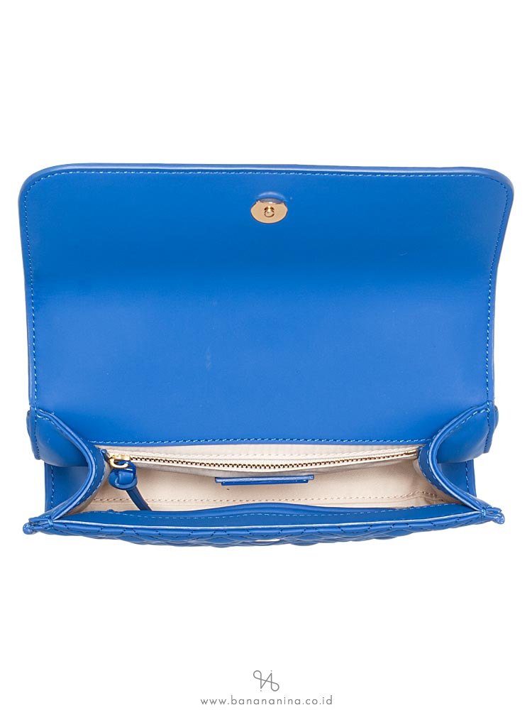 TORY BURCH Fleming Matte Small Convertible Shoulder Bag Mediterranean Blue