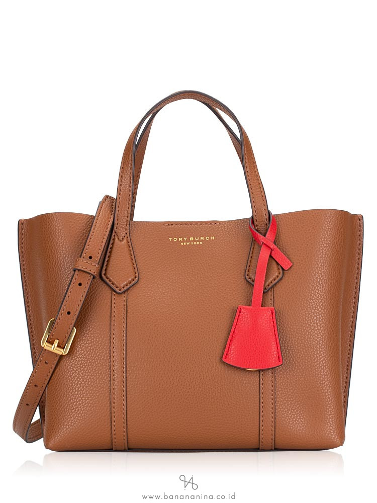 TORY BURCH Perry Small Triple Compartment Tote Light Umber