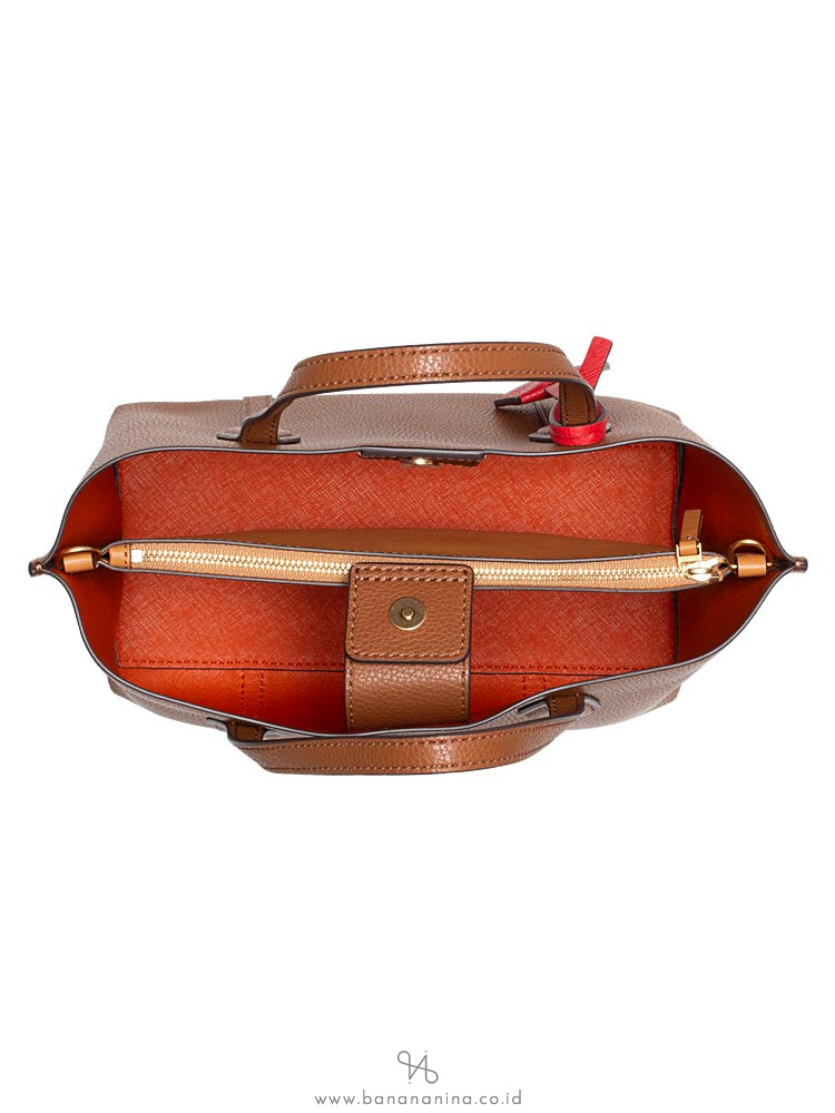 TORY BURCH Perry Small Triple Compartment Tote Light Umber