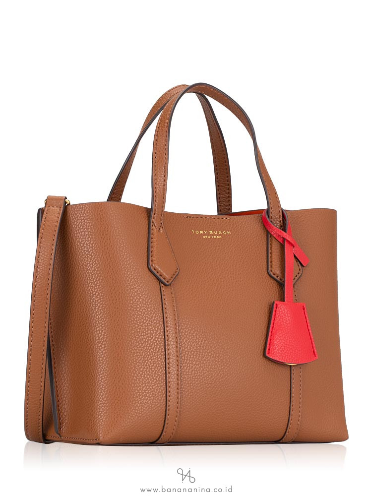 TORY BURCH Perry Small Triple Compartment Tote Light Umber