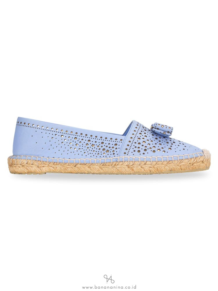 SALVATORE FERRAGAMO Galaxy Espadrilles Blue Sz 7.5