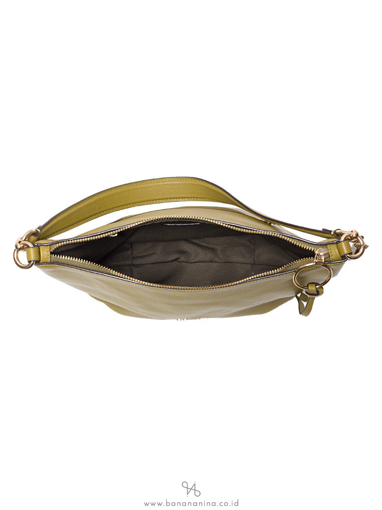 COACH 91028 Pebbled Leather Skylar Small Hobo Citron