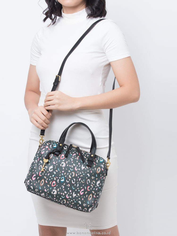 FOSSIL ZB7314335 Rachel Satchel Green Multi