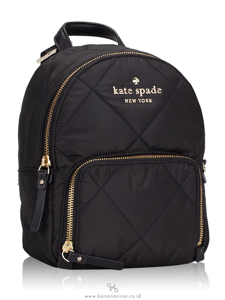 KATE SPADE Watson Lane Quilted Hartley Small Backpack Black