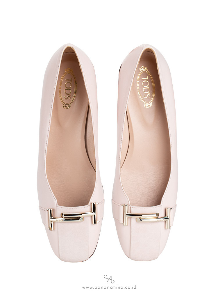 TOD'S Double T Leather Pumps Pink Sz 37