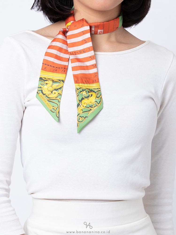 HERMES Twilly Scarf Astrologie Multicolor