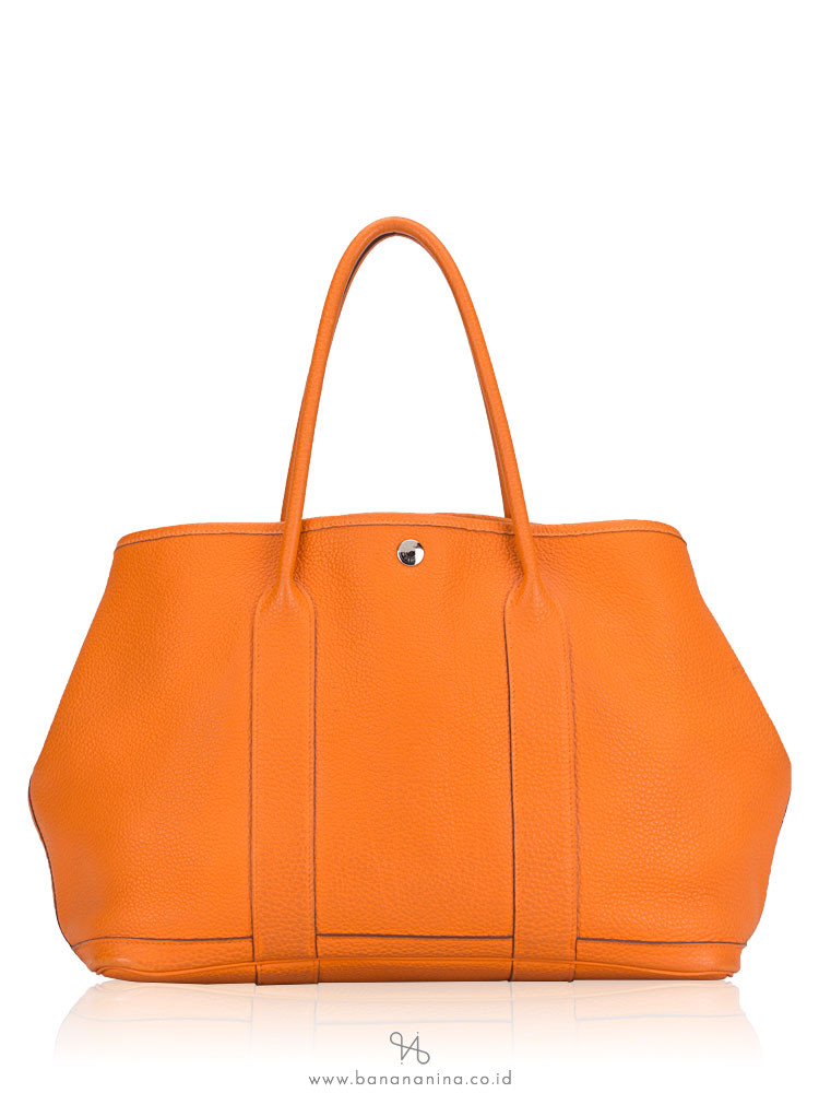 HERMES Negonda 36 MM Garden Party Tote Orange