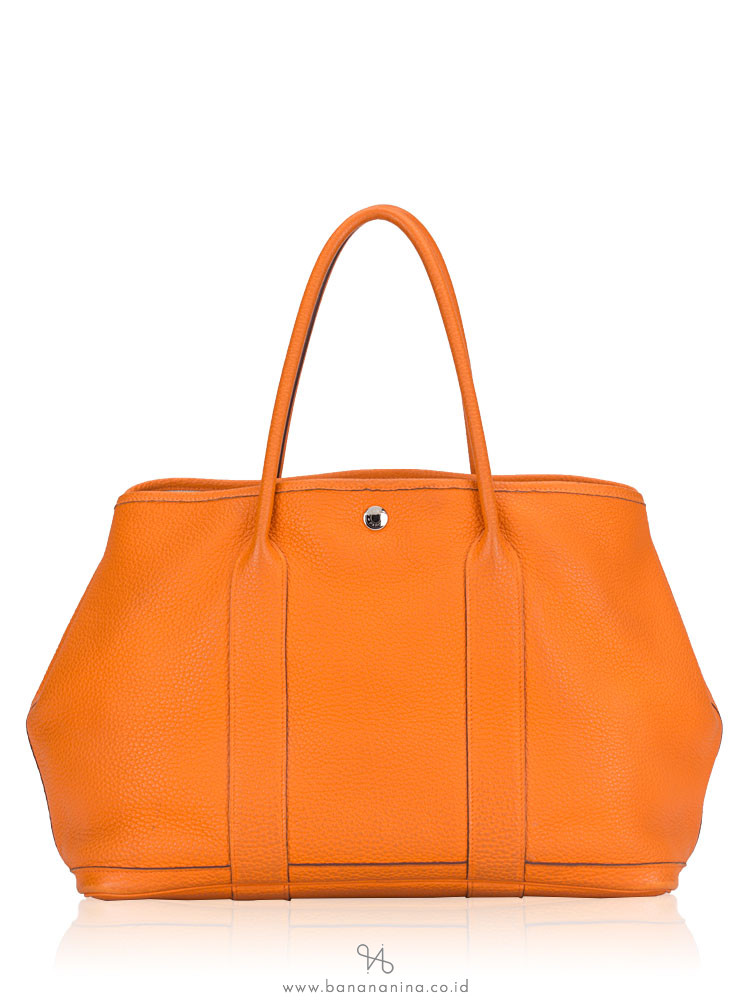 HERMES Negonda 36 MM Garden Party Tote Orange