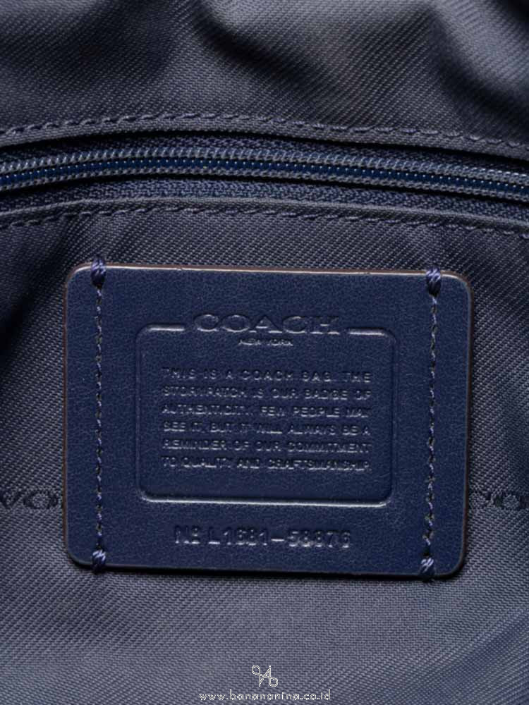 COACH 58876 Floral Prairie Satchel Navy Yankee